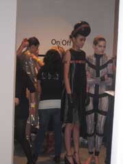 backstage at Pam Hogg, AW11 On|Off