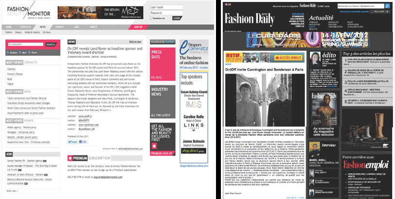 Visionary Award press clippings
