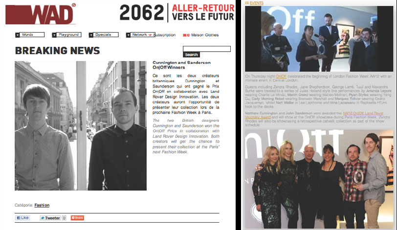 Visionary Award press clippings